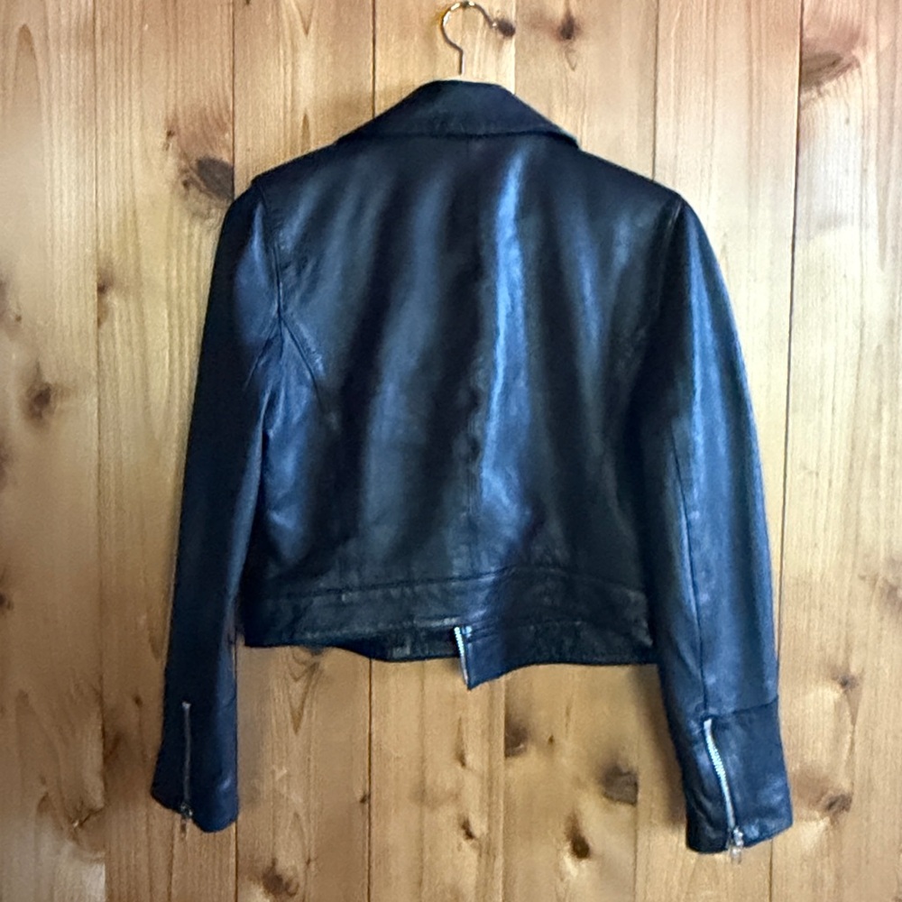 KATE SPADE LEATHER MOTO JACKET - Picture 4 of 6